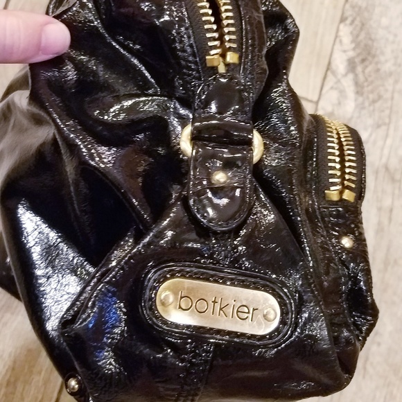 Botkier black gold patent leather handbag - Picture 2 of 7
